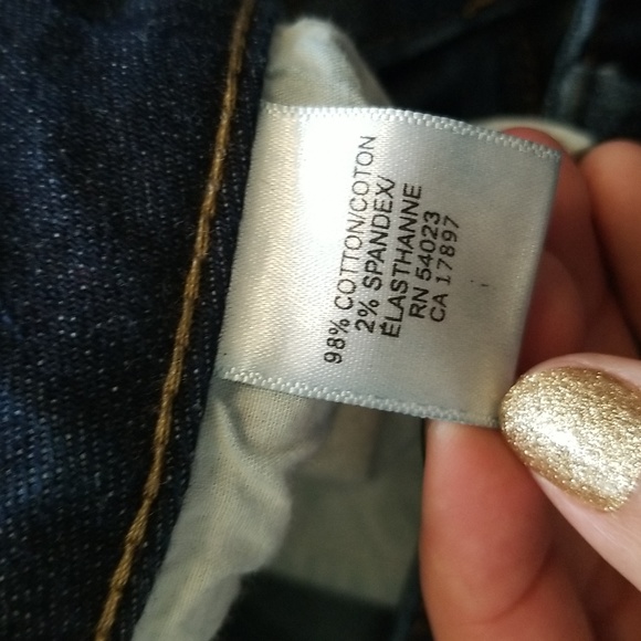 Banana Republic low rise bootcut jeans in dark wash size 10 - Picture 6 of 10